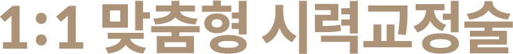 1:1맞춤형 시력교정술